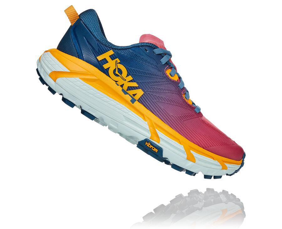 Hoka One One Spor Ayakkabı Kadın Mavi - Mafate Speed 3 - TY5964783